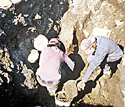À la Côte des Neiges, les sols archéologiques peuvent parfois se trouver très profondément